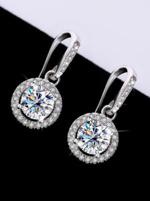 S925 Silver Moissanite Luxury Ear Hook